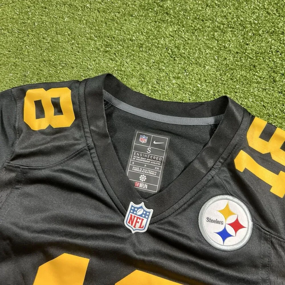 Women’s Steelers #18 Custom Named Jersey Size S NWOT